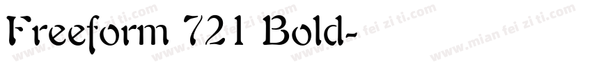Freeform 721 Bold字体转换